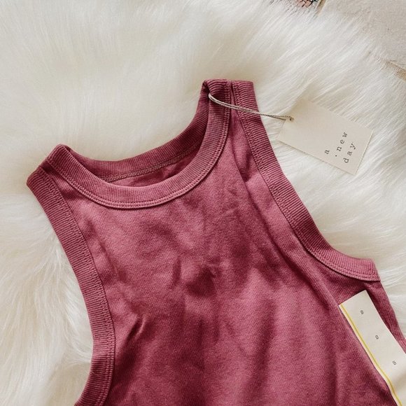 A New Day Small Purple Tank Top High Neck Knit NWT - Picture 4 of 10